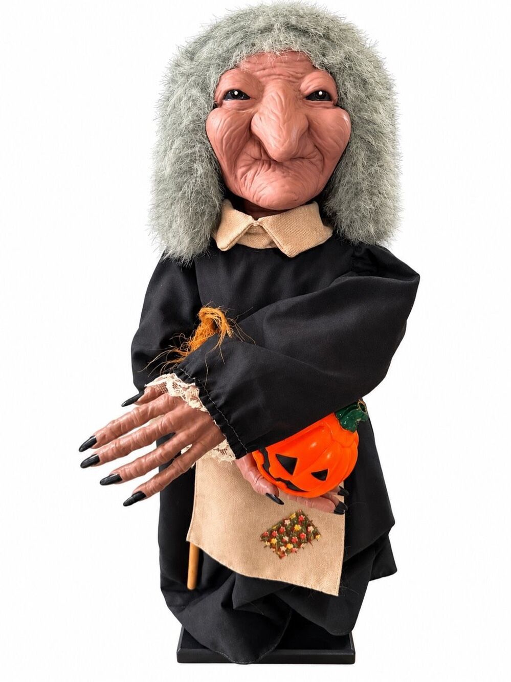 Vintage Telco Motionettes Animated Halloween WITCH Figure 24" Tall WORKING COND